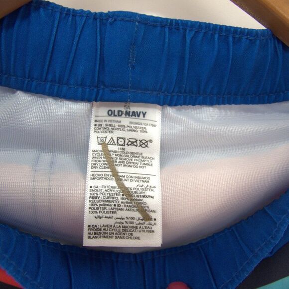 NWT Old Navy Kids Boys Blue Stripe Printed Lined Swim Trunks Size 5T - Picture 5 of 6